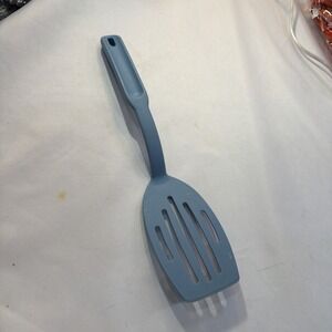 Pampered Chef VTG Blue Nylon Slotted Spatula Turner  Heat Resistant 13"